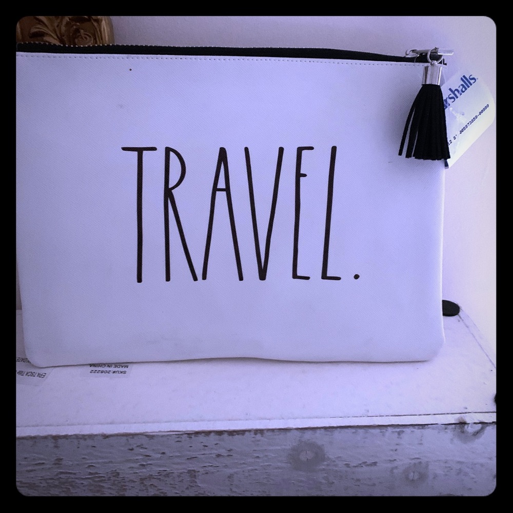 RAE DUNN TRAVEL ZIPPER POUCH
